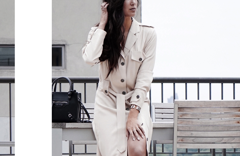 nyc rooftop trench coat style