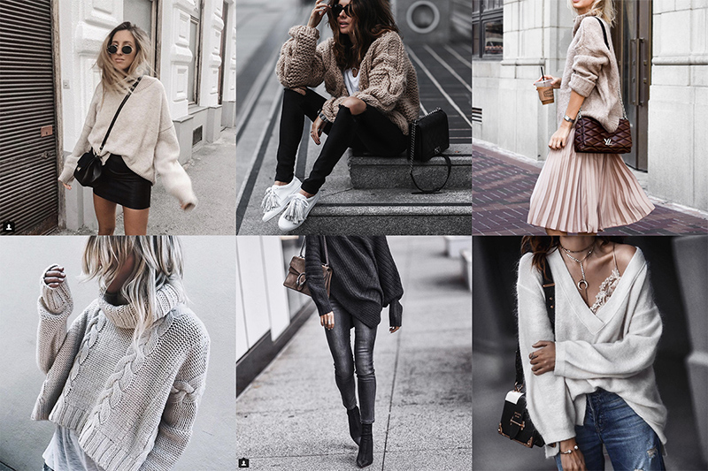 fashion blogger oversized sweater inspo