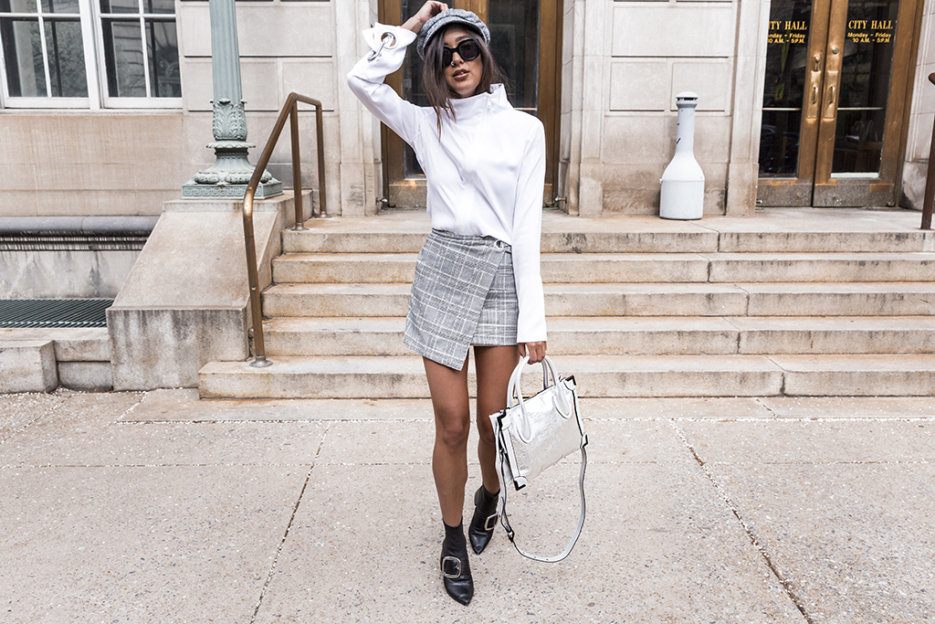 plaid wrap skirt current fashion trends