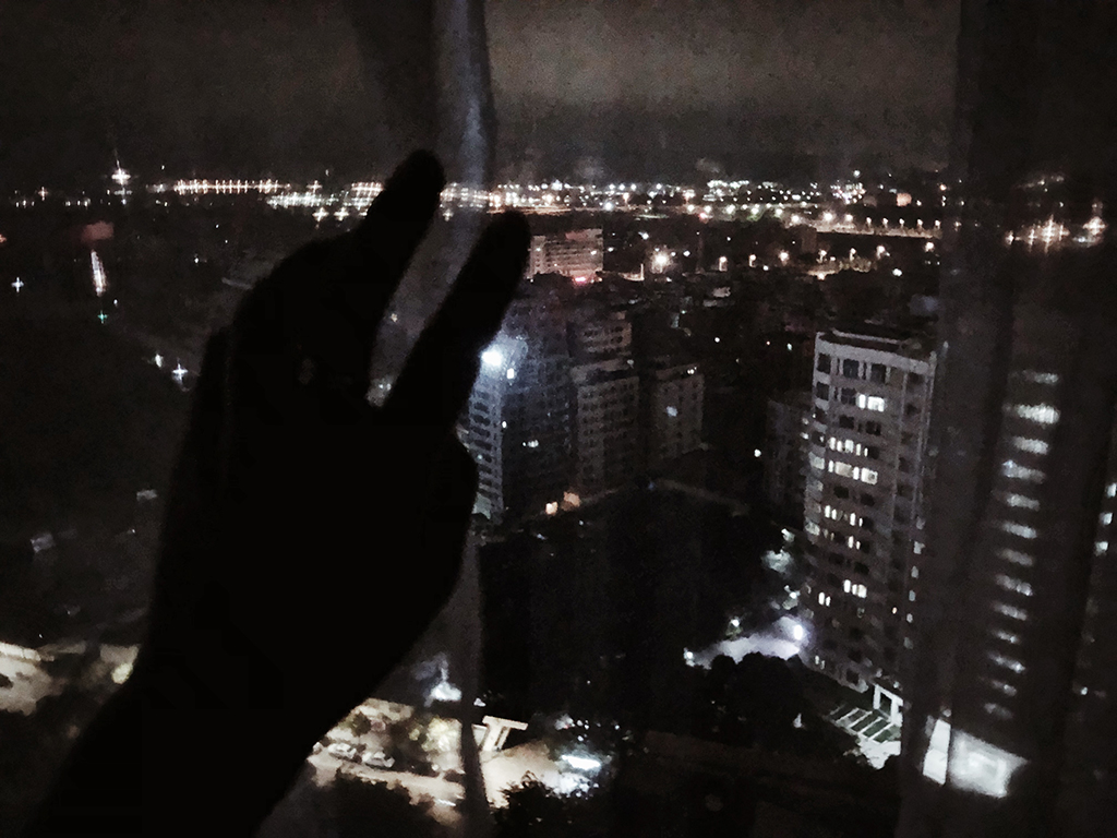view of china from my hotel room